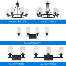 Load image into Gallery viewer, 2-Light Black Wall Sconce Industrial Vintage with Clear Glass Shade and Metal Base, Bathroom Vanity Lights Hallway Light Fixture Sconces Wall Lighting