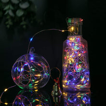 Load image into Gallery viewer, Outdoor Solar String Lights, 2 Pack 33 Feet 100 Led Solar Fairy Lights Waterproof Decoration Copper Wire Lights with 8 Modes for Indoor Outdoor Patio Yard Trees Party Decor(Multicolor)
