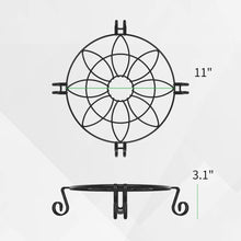 Load image into Gallery viewer, Metal Plant Stand, Heavy Duty Plant Stand for Indoor and Outdoor, Black Flower Pot Holder Display with Scroll Pattern Perfect for Home, Garden, Patio(2 Pcs)