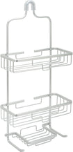 Load image into Gallery viewer, Shower Caddy Basket Shelf with Hooks,Home NeverRust Rustproof Aluminum Shower Caddy, Satin Chrome