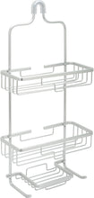 Load image into Gallery viewer, Shower Caddy Basket Shelf with Hooks,Home NeverRust Rustproof Aluminum Shower Caddy, Satin Chrome