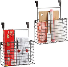 Load image into Gallery viewer, 2PK- Kitchen Cabinet Organizer for Cutting Boards Over The Cabinet Organizer Wall Door Mount Foil Holders Rack for Kitchen Bathroom Pantry-Bronze