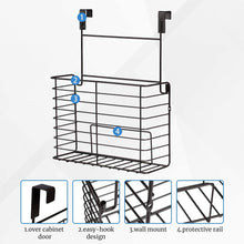 Load image into Gallery viewer, 2PK- Kitchen Cabinet Organizer for Cutting Boards Over The Cabinet Organizer Wall Door Mount Foil Holders Rack for Kitchen Bathroom Pantry-Bronze
