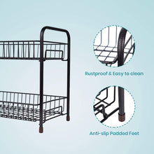 Load image into Gallery viewer, Spice Rack Organizer for Countertop 2 Tier Counter Shelf Standing Holder Storage for Kitchen Cabinet-Bronze