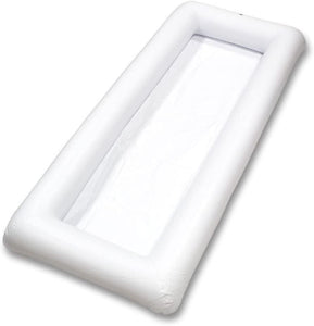 2 PCS Inflatable Serving Bars Ice Buffet Salad Serving Trays Food Drink Holder Cooler Containers Indoor Outdoor BBQ Picnic Pool Party Supplies Luau Cooler w Drain Plug