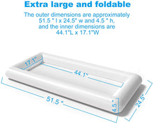 Load image into Gallery viewer, 2 PCS Inflatable Serving Bars Ice Buffet Salad Serving Trays Food Drink Holder Cooler Containers Indoor Outdoor BBQ Picnic Pool Party Supplies Luau Cooler w Drain Plug