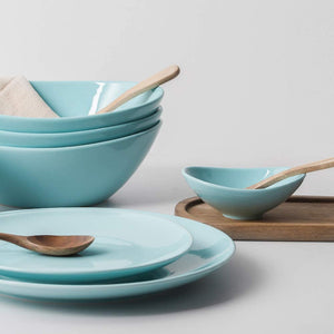 Ceramic Dip Bowls Set, 3 Oz Porcelain Teal Dipping Sauce Bowls/Dishes for Tomato Sauce, Soy, BBQ and other Party Dinner - Chip and Serving Bowls Set - Set of 8