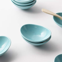 Load image into Gallery viewer, Ceramic Dip Bowls Set, 3 Oz Porcelain Teal Dipping Sauce Bowls/Dishes for Tomato Sauce, Soy, BBQ and other Party Dinner - Chip and Serving Bowls Set - Set of 8