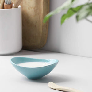 Ceramic Dip Bowls Set, 3 Oz Porcelain Teal Dipping Sauce Bowls/Dishes for Tomato Sauce, Soy, BBQ and other Party Dinner - Chip and Serving Bowls Set - Set of 8
