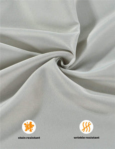 Polyester Cloth Napkins 1-Dozen, Solid Washable Fabric Napkins Set of 15, Perfect for Weddings, Parties, Holiday Dinner Sliver