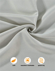 Polyester Cloth Napkins 1-Dozen, Solid Washable Fabric Napkins Set of 15, Perfect for Weddings, Parties, Holiday Dinner Sliver