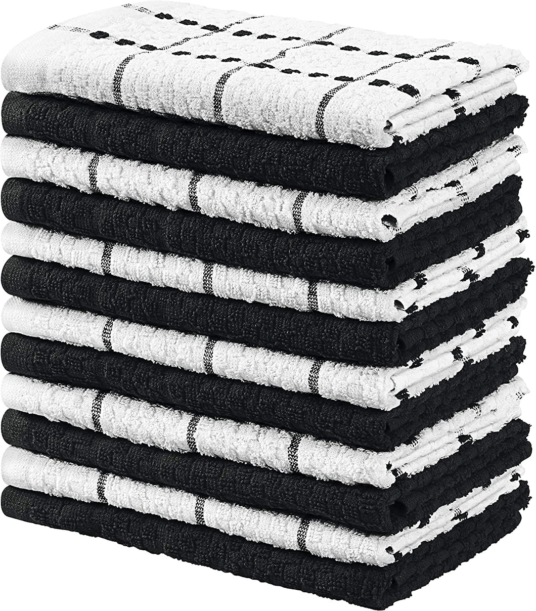 Soft Textiles 12 Kitchen Hand Towels 15x25  100 Cotton Super Soft