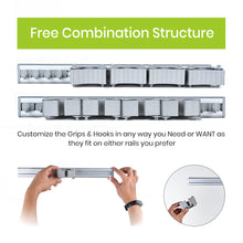 Load image into Gallery viewer, Broom and Mop Holder - 4 Position with 4 Hooks 15.7 in